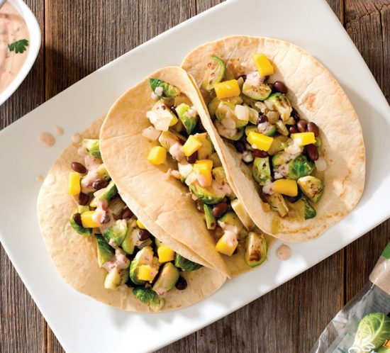 Southern Selects Brussels Sprouts Black Bean Tacos Recipe