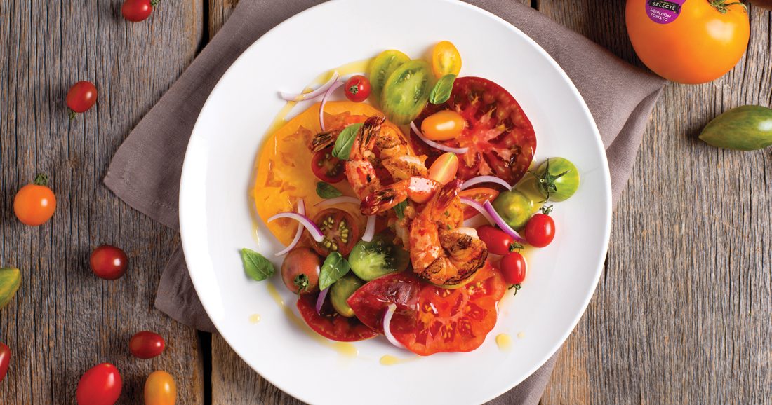 Southern Selects Heirloom Tomato and Spicy Shrimp Recipe