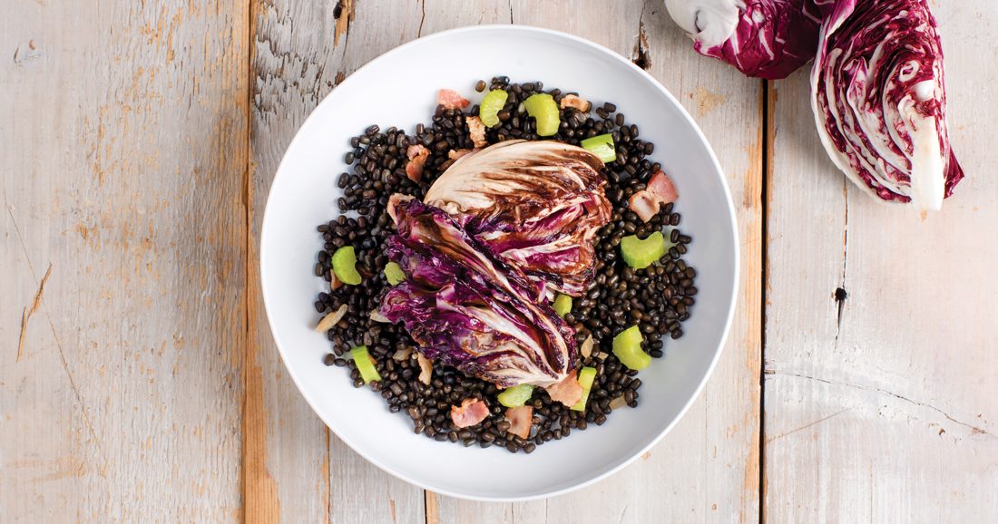 Southern Selects Radicchio and Lentils with Bacon Recipe