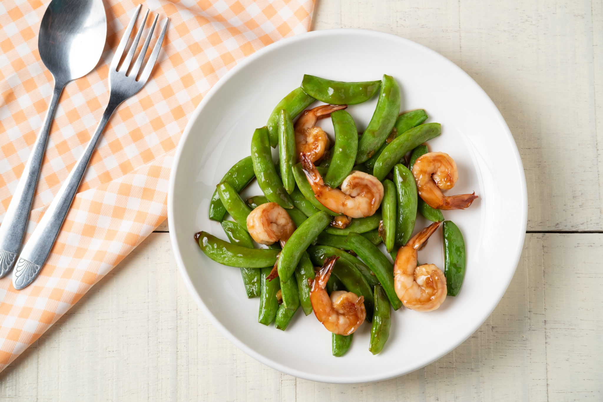 Southern Selects Sugar Snap Pea and Shrimp Stir Fry